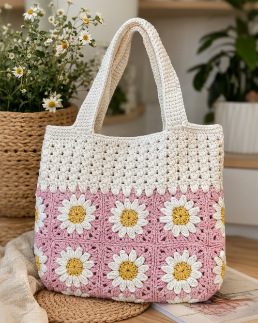 Petal Grid Tote