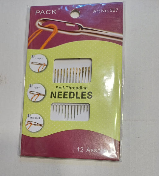 Self Threading Needle pack (12 Pieces)