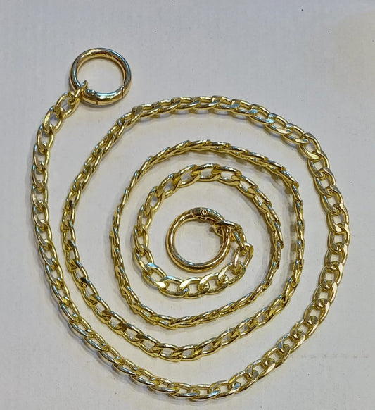 Golden chain with Ring