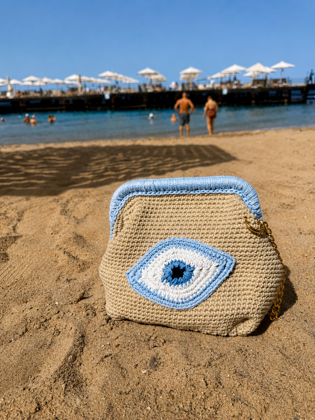 Ibeach Blue Handmade Bag