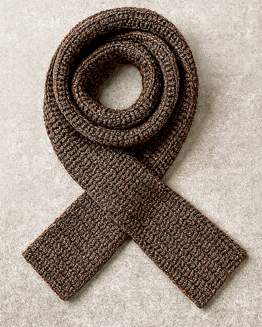 Brown Scarf Handmade