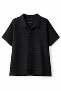 Men Square Buttoned Knitwear Handmade