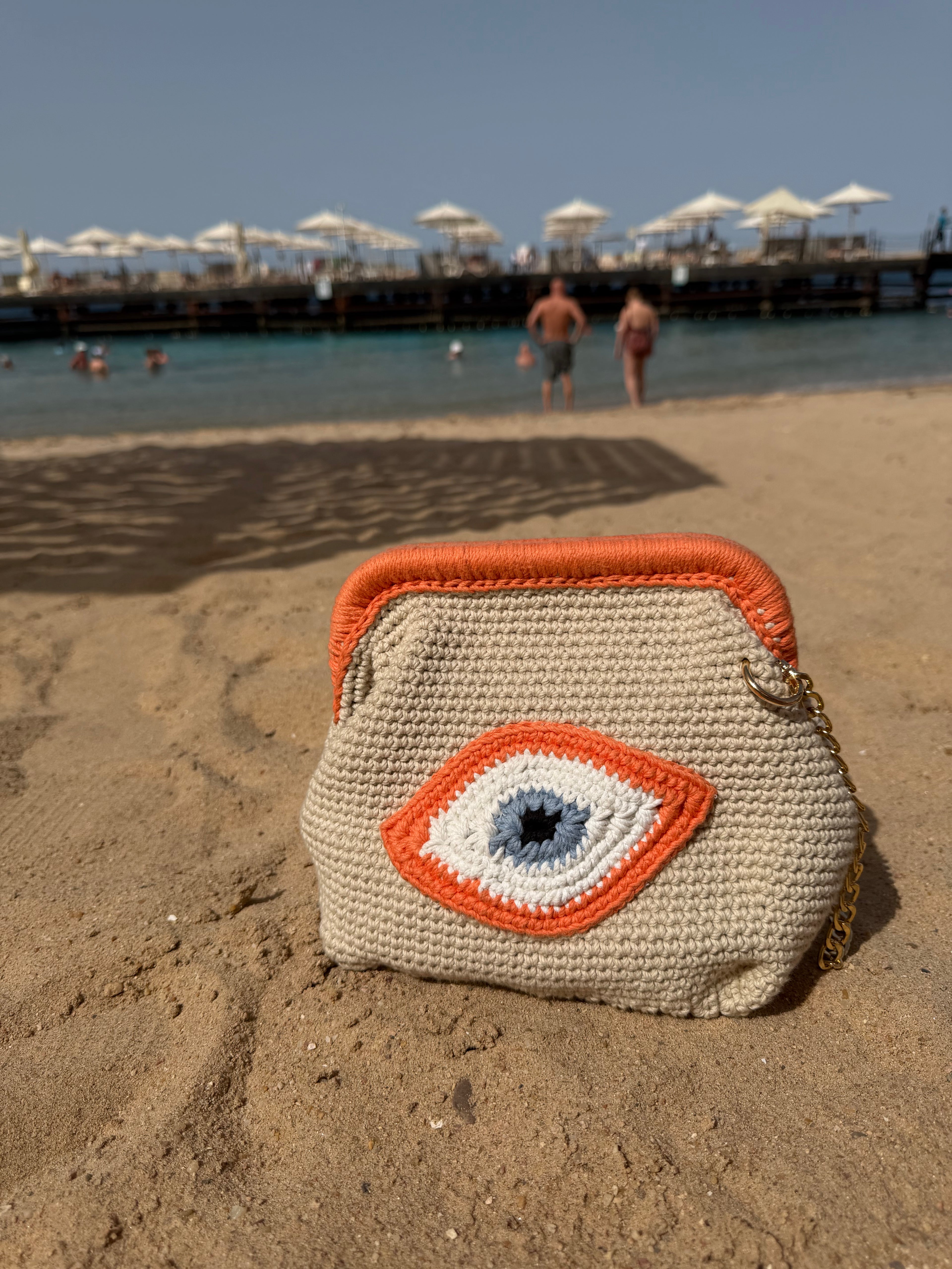 Ibeach Orange Handmade Bag
