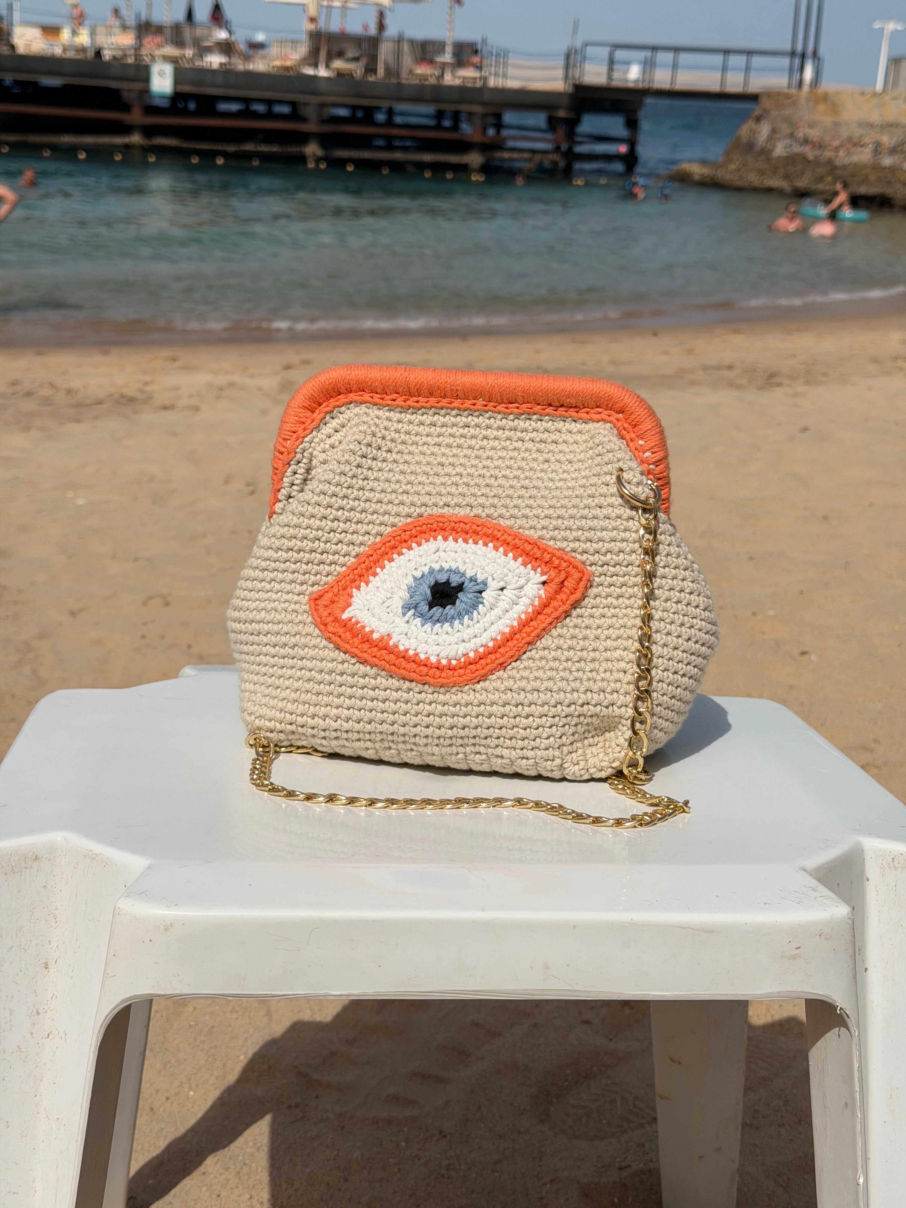 Ibeach Orange Handmade Bag