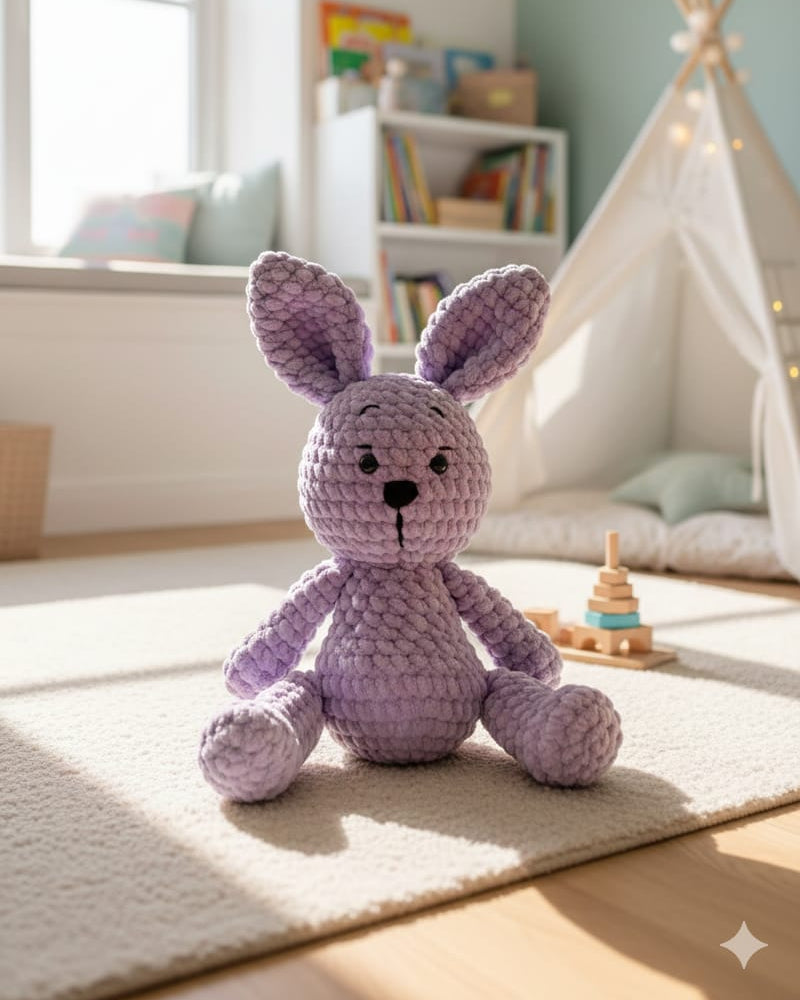 Violet Fluffy Bunny