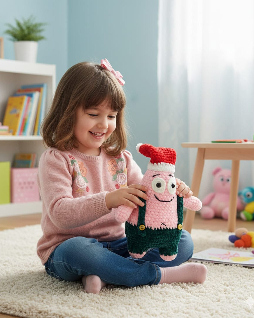 Patrick Star Toy Black Handmade