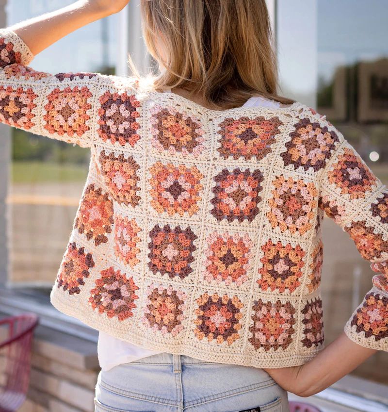 Granny Squares Handmade Pullover