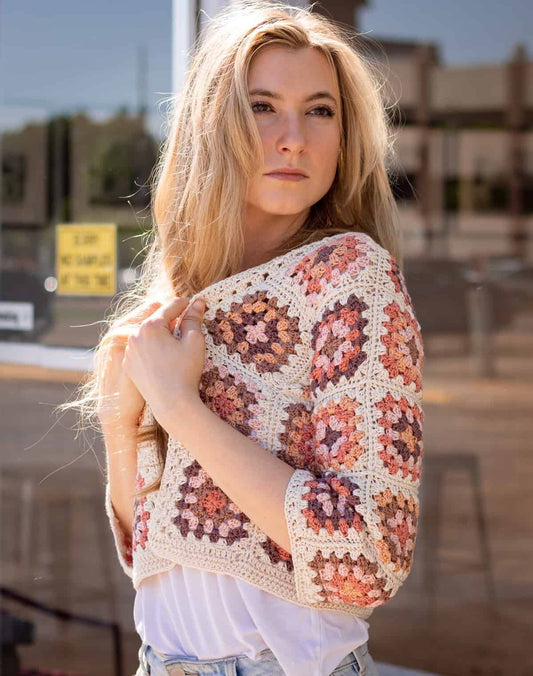 Granny Squares Handmade Pullover