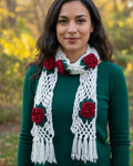 Flowery Scarf Handmade